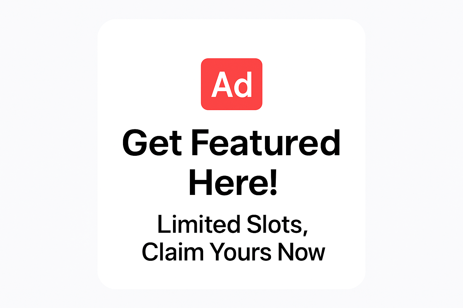 Claim This Featured Spot
